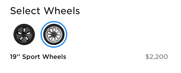 New wheels selection