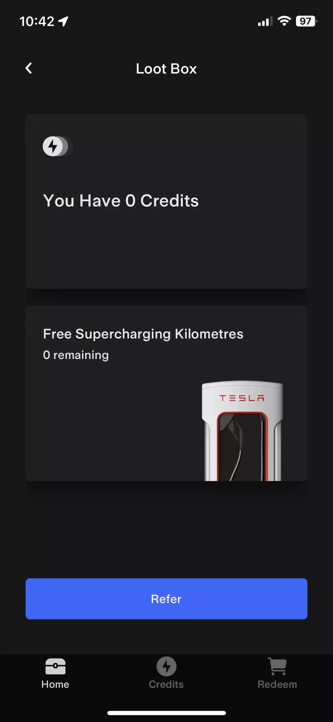 Tesla loot box app